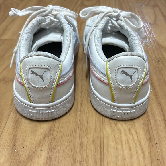Puma Vikky v2 Sneaker Women 8.5 US 39 EUR 6 UK White Leather Classic Basketball - Picture 7 of 16